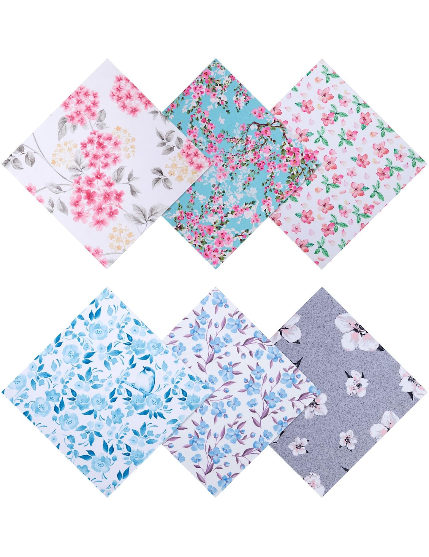 6PCS Thickened Glasses Cleaning Cloths – Elegant Flower Design