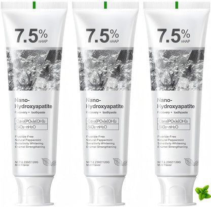 7.5% Hydroxyapatite Toothpaste – Advanced Enamel Protection for Sensitive Teeth | Fresh Mint
