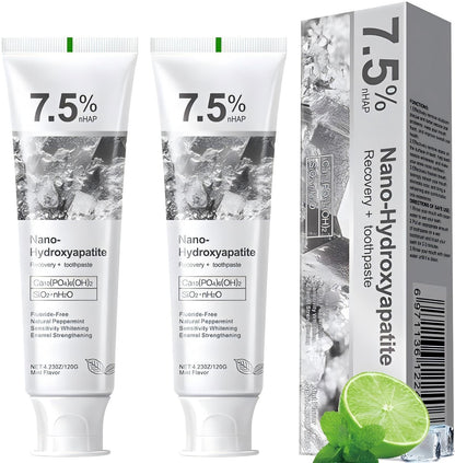 7.5% Hydroxyapatite Toothpaste – Advanced Enamel Protection for Sensitive Teeth | Fresh Mint