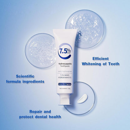 7.5% Hydroxyapatite Toothpaste 2 Pack – Fluoride-Free Enamel Protection & Fresh Breath