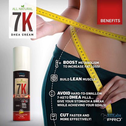 7-Keto DHEA Cream – All-Natural Fat Burner for Weight Loss & Lean Muscle