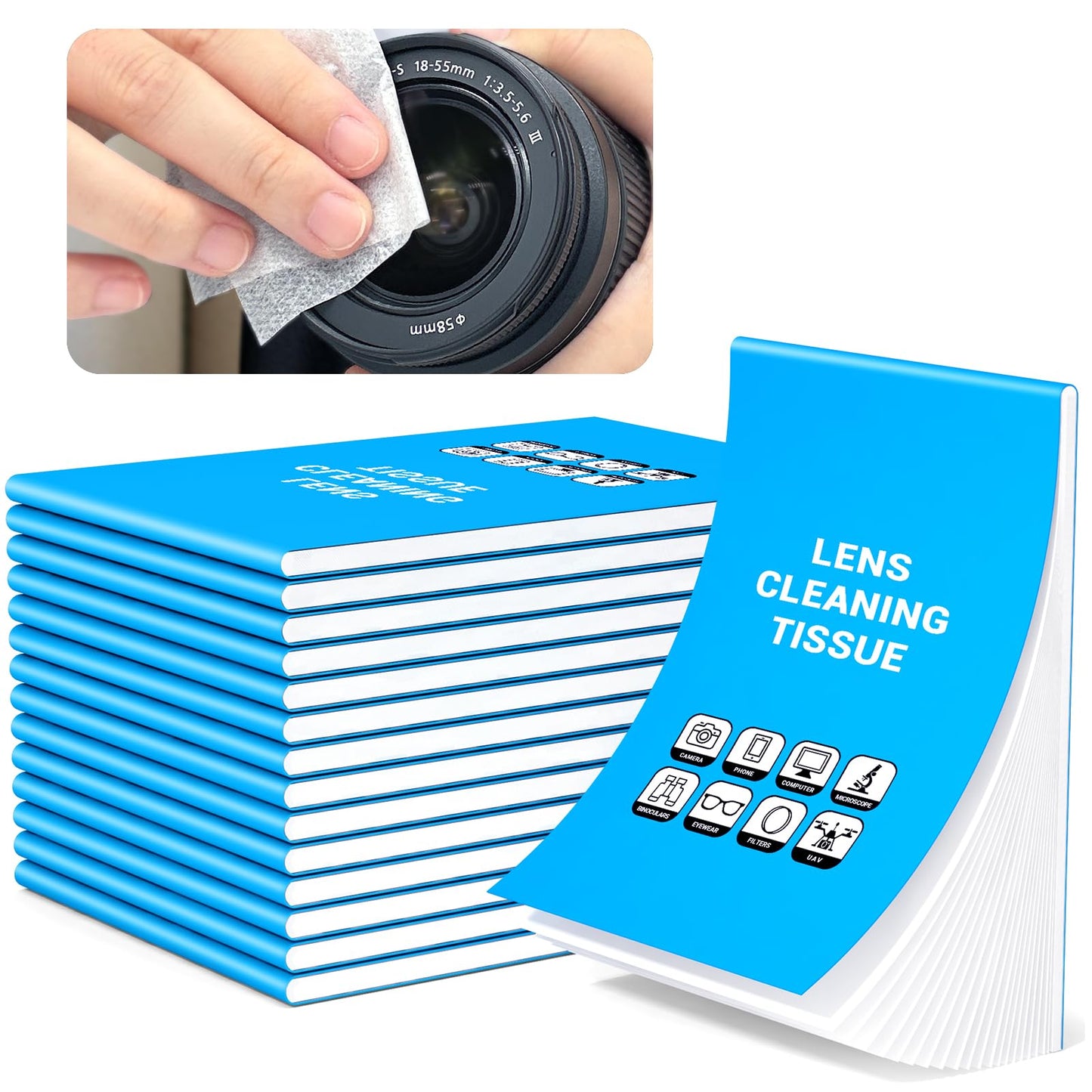 700 Sheets Lens Cleaning Tissue Paper – Premium Lens Wipes for Microscopes & Camera Lenses