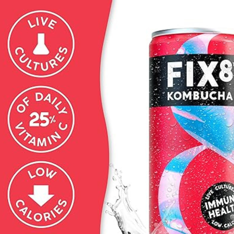 Fix8 Kombucha (Strawberry Basil) Multipack