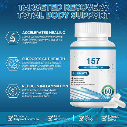 7AOO 157 Capsules – 1000 MG BPC-157 | Non-GMO, Gluten-Free, 60 Capsules