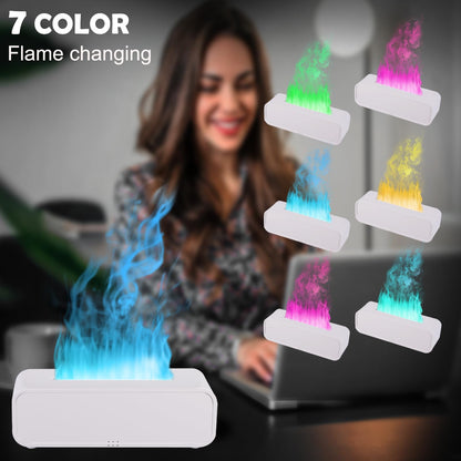 7Color Flame Diffuser – Bonfire & Fireplace (10.7 x 3 x 3.1 in)
