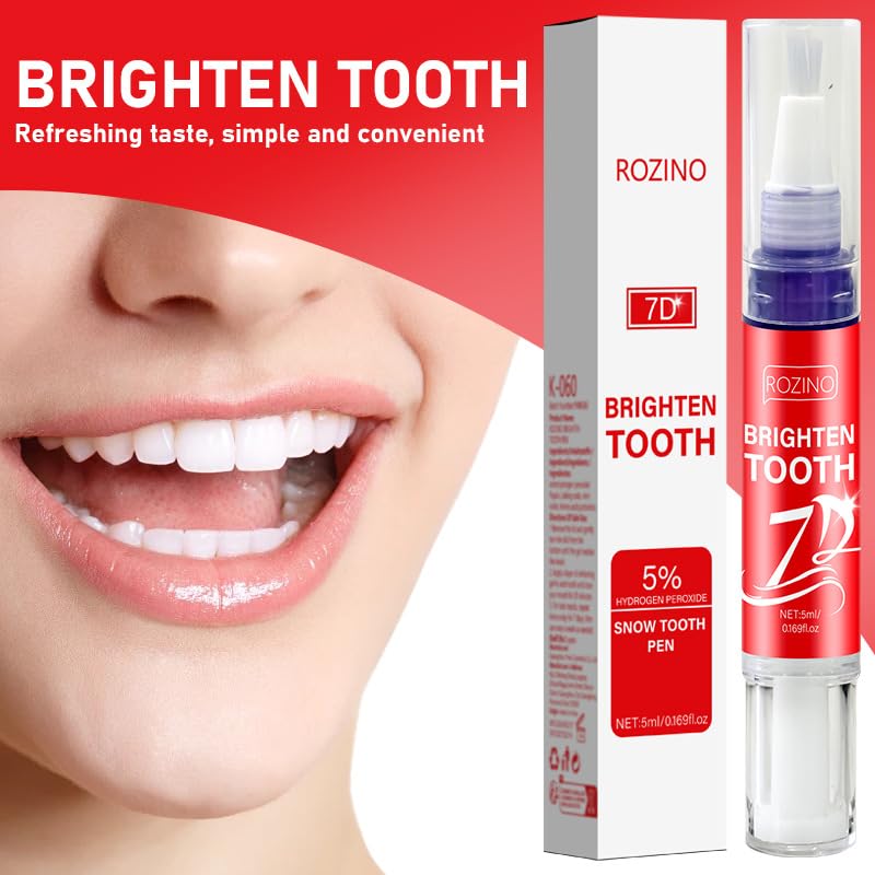 7D Brighten Tooth Whitening Pen – 5% Hydrogen Peroxide Snow Formula
