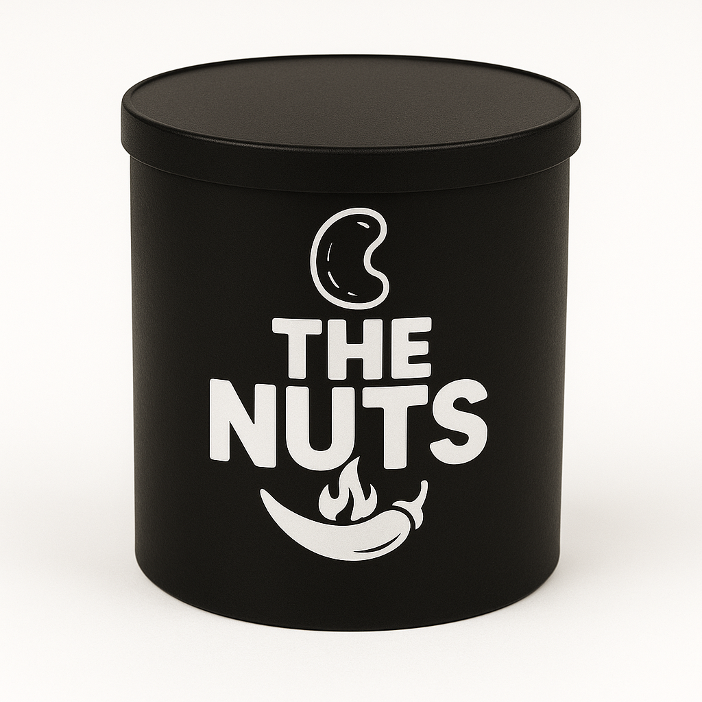 Spicy Cashews with Garlic, Onion & Curry Leaf – 250g Tub THENUTS