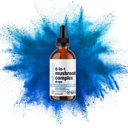 8-in-1 Mushroom Liquid Drops – Nootropic Brain Support (2 oz)