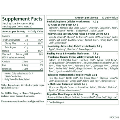 Pure Synergy Organic Superfood 270 capsules