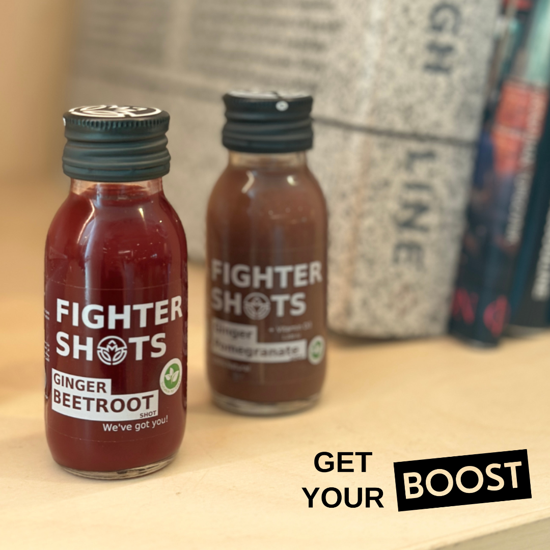 Fighter Shots 100% VEGAN Ginger + Beetroot, 12 x 60ml