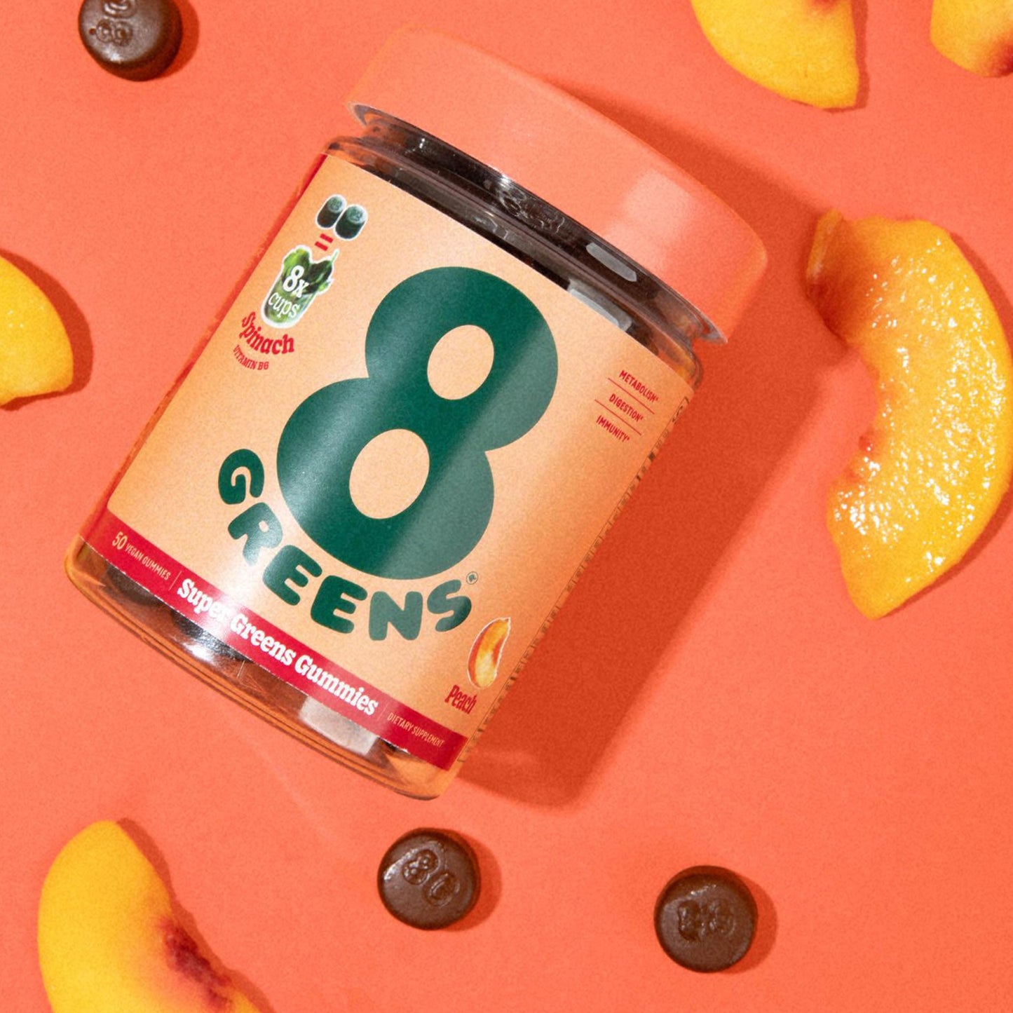 8Greens Supergreens Gummies – Organic Super Greens for Metabolism, Immunity & Focus