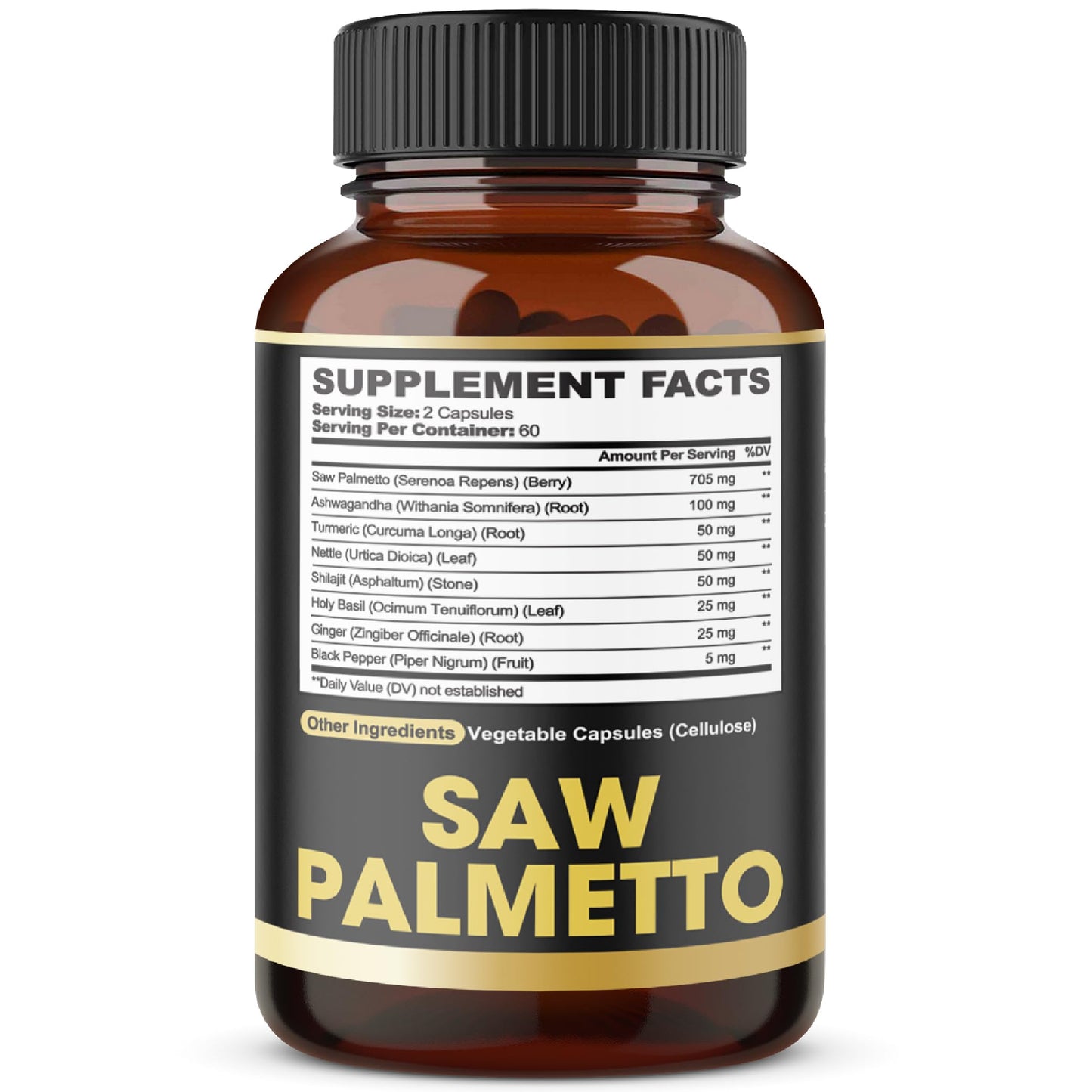 8in1 Saw Palmetto Prostate Support Supplement – 120 Vegan Capsules