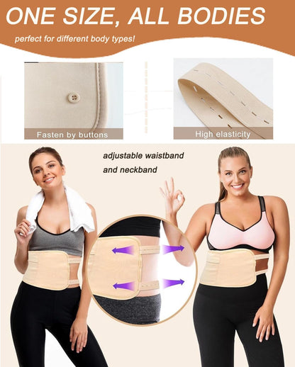 9-Piece Organic Cotton Body Wrap Kit | Castor Oil Compatible Thermal Packs for Full-Body Relief