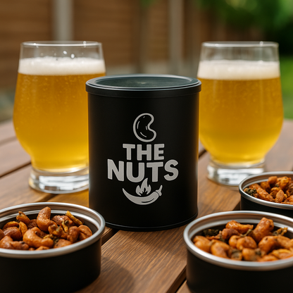 Spicy Cashews with Garlic, Onion & Curry Leaf – 250g Tub THENUTS