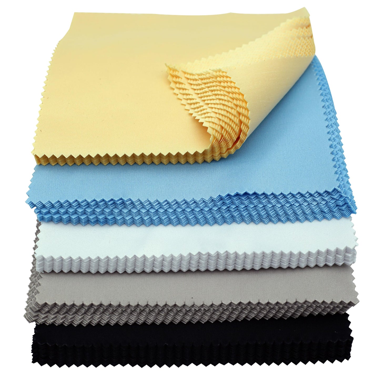 AAwipes Eyeglasses Cleaning Microfiber Cloths Bulk - 5.5x5.5, 5 Colors, 100 pcs, No Logo, Sublimation Blank (V1595)