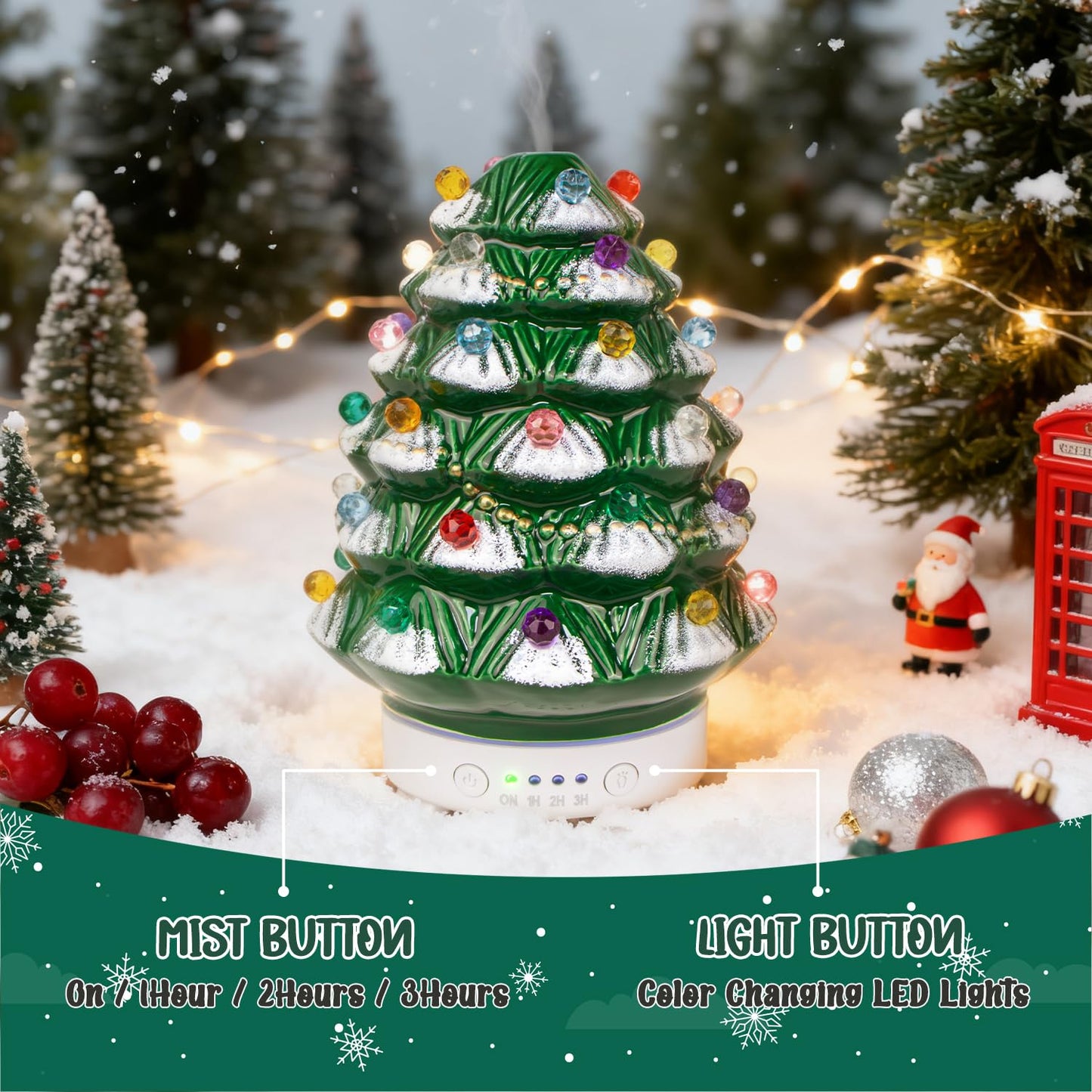 ARVIDSSON Christmas Essential Oil Diffuser - Ceramic Ultrasonic