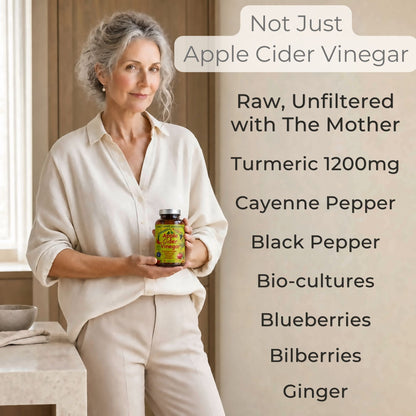 Apple Cider Vinegar with the Mother, Superfood, Biocultures & Berries Complex