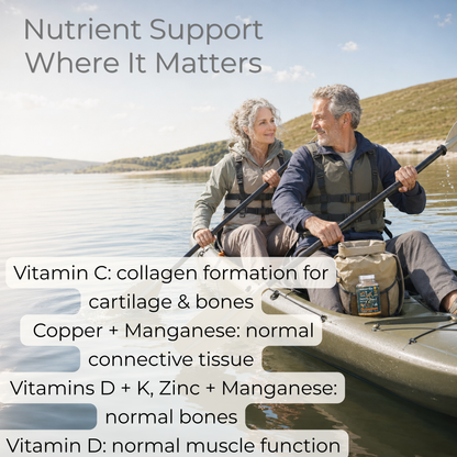 Glucosamine, Chondroitin, Turmeric, Vitamins & Minerals for the Bones & Joints