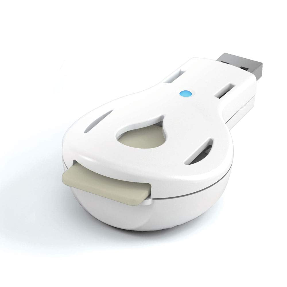 Aromahouse Aromakey USB Aromatherapy Diffuser with 5 Unscented Refill Pads – White