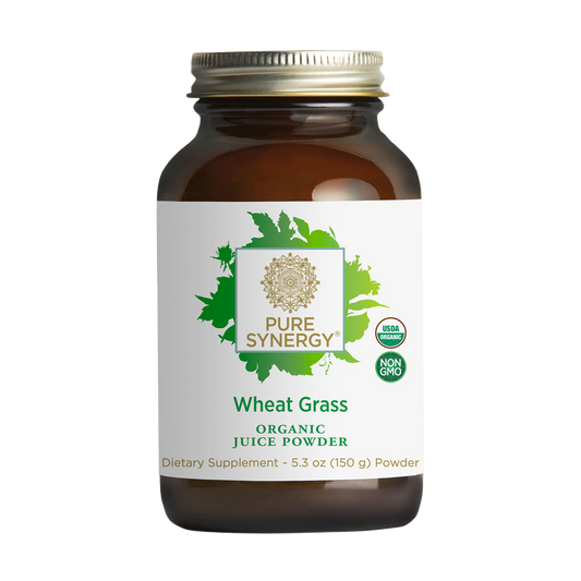 Pure Synergy Organic Wheat Grass Juice Powder Fuss Free Nutrition