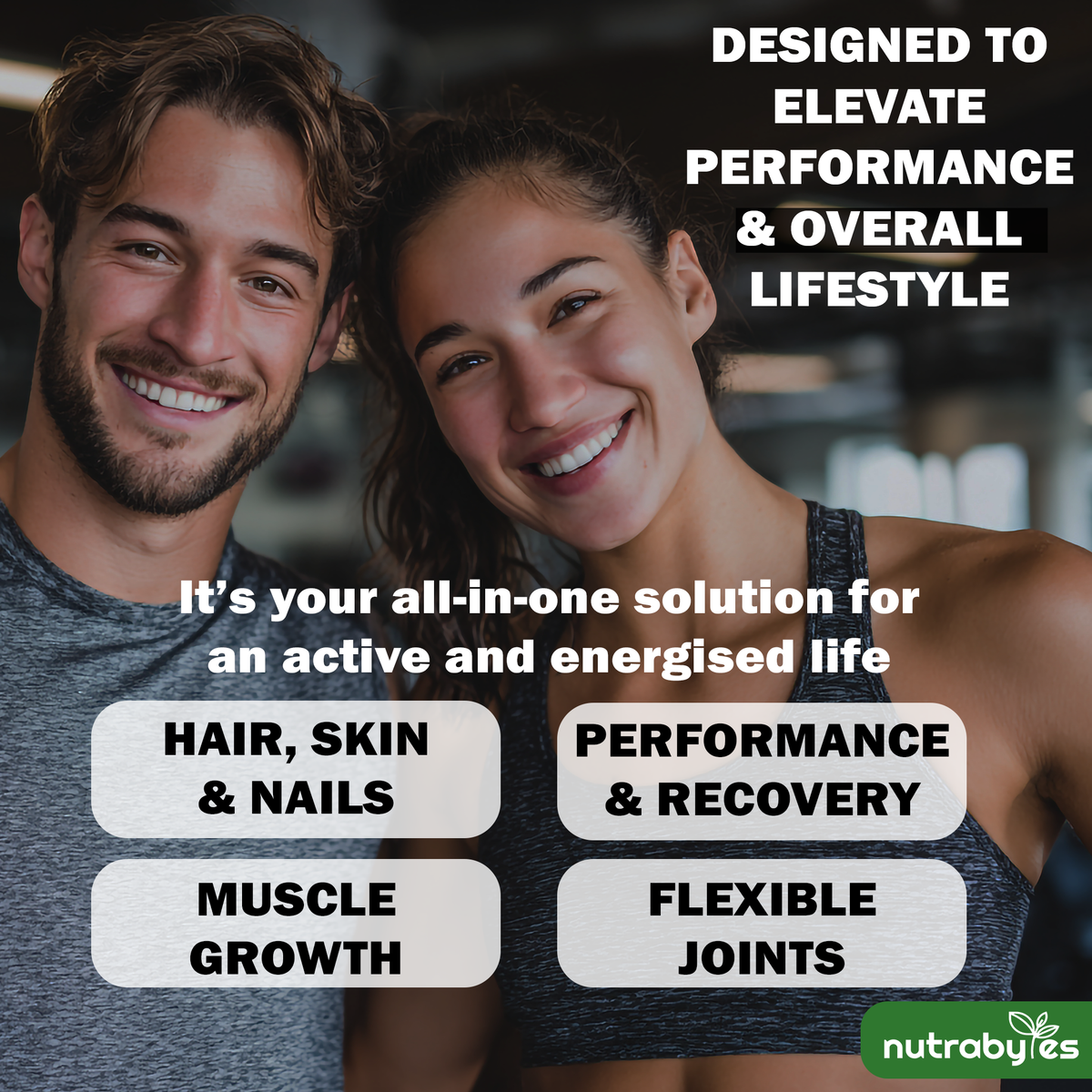 Collagen Powder 315g, Grass Fed Hydrolysed Bovine Collagen Peptides, 19 Amino Acids, Made in UK NUTRABYTES