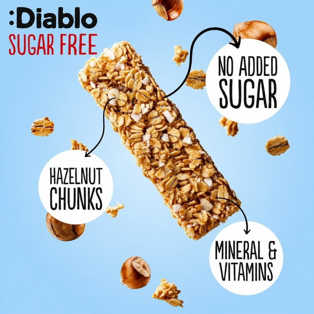 Hazelnut Muesli Bar Diablo Sugar Free