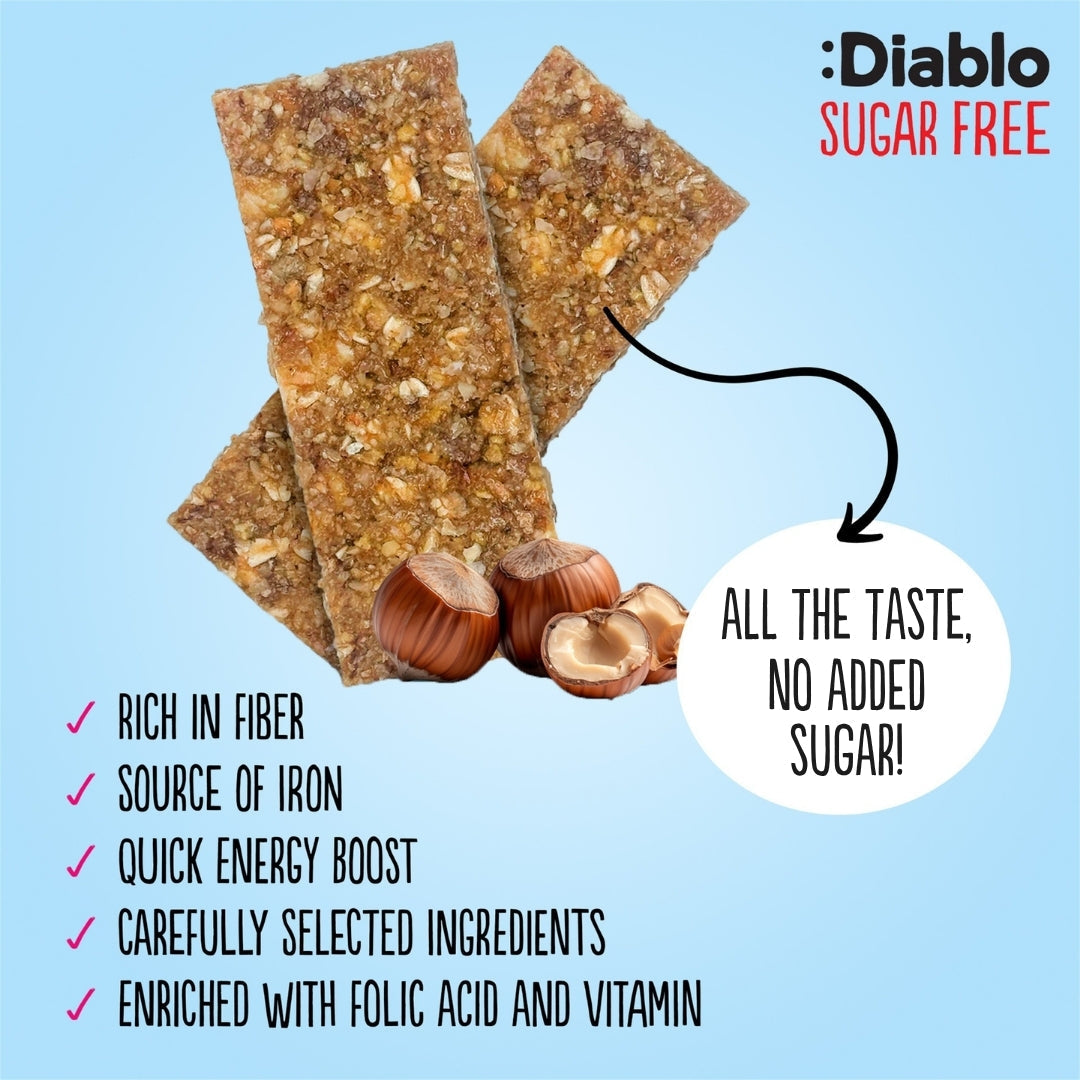 Hazelnut Muesli Bar Diablo Sugar Free