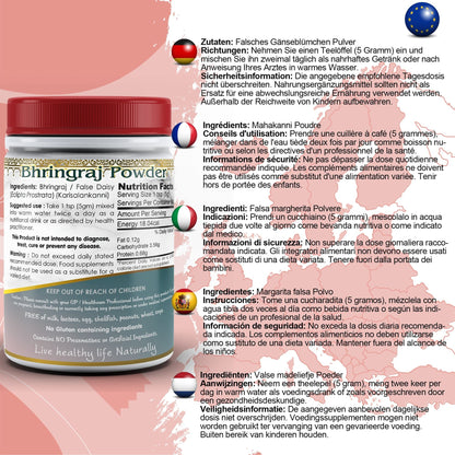 DivyaHerb Bhringraj Powder 100 gram - Hair & Scalp Support