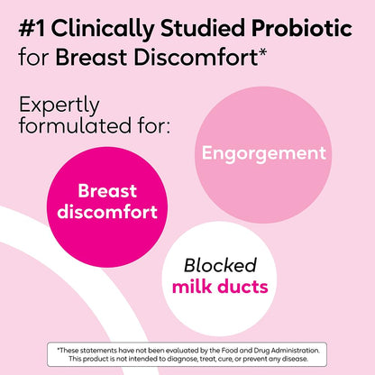 BioGaia Elactia Breastfeeding Probiotic - Lactation Support for Mom & Baby | 30 Count