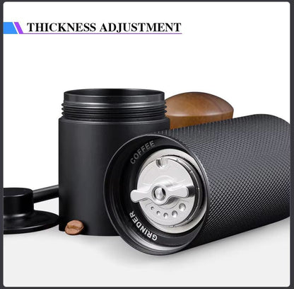 COFFA Manual Coffee Grinder Stainless Steel Burr Adjustable Hand Crank Portable