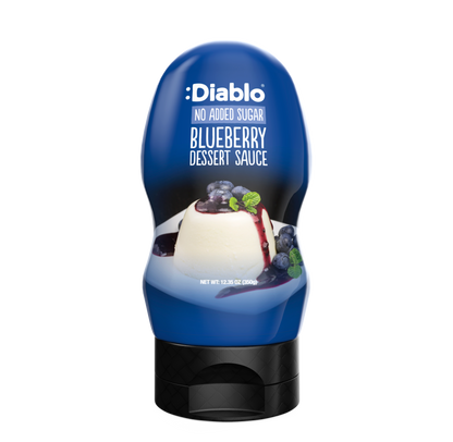 No Added Sugar Blueberry Dessert Topping (350g) Diablo Sugar Free