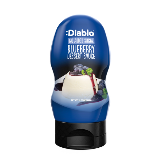 No Added Sugar Blueberry Dessert Topping (350g) Diablo Sugar Free