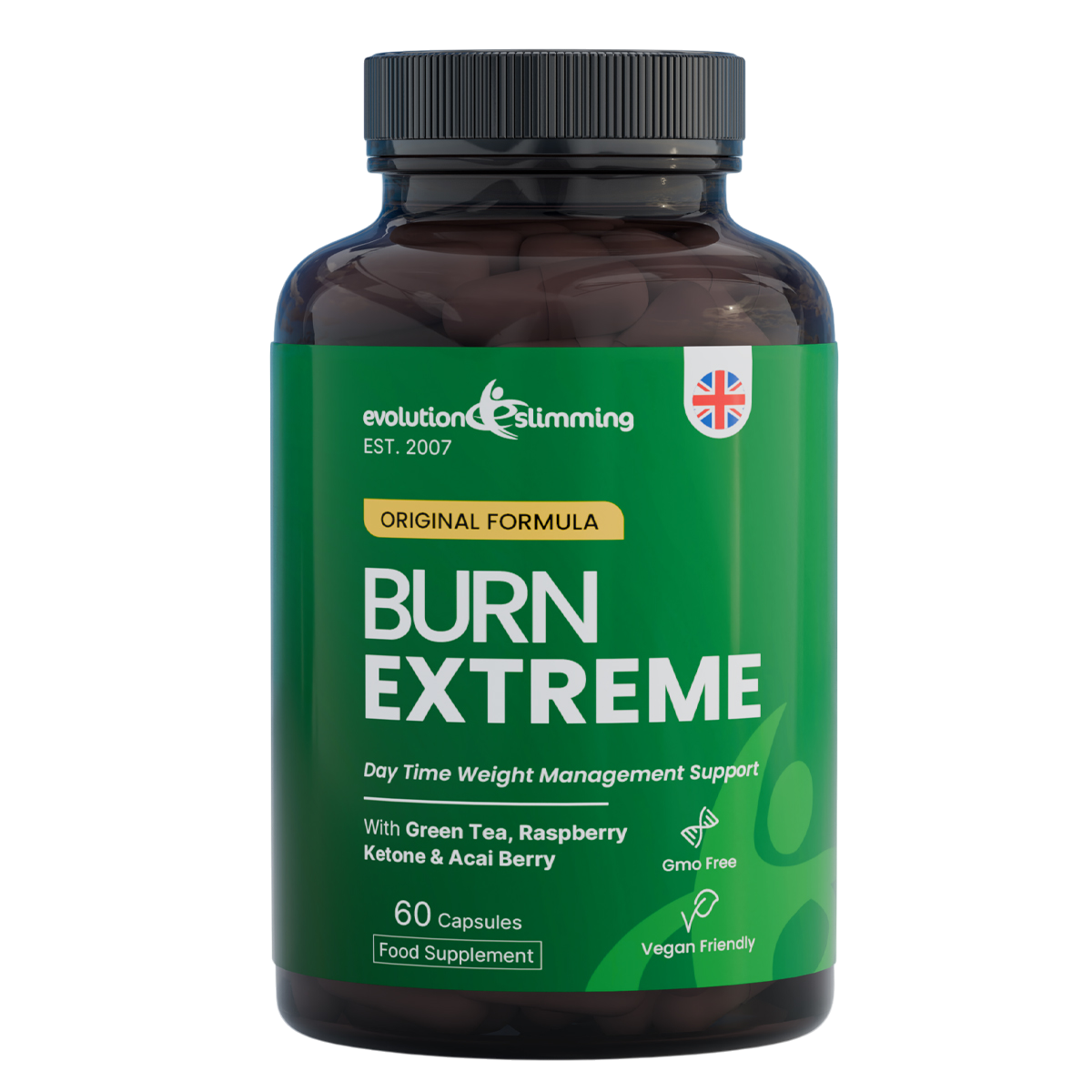 Burn Extreme High Strength Weight Loss Supplement - Caffeine-Free and Vegetarian