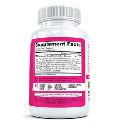 BustMaxx: The Most Trusted Breast Enhancement Pills | Natural Breast Enlargement (60 Capsules)
