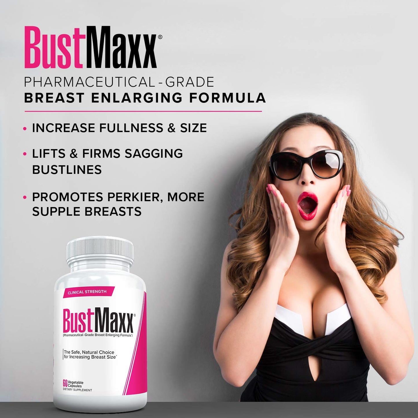 BustMaxx: The Most Trusted Breast Enhancement Pills | Natural Breast Enlargement (60 Capsules)