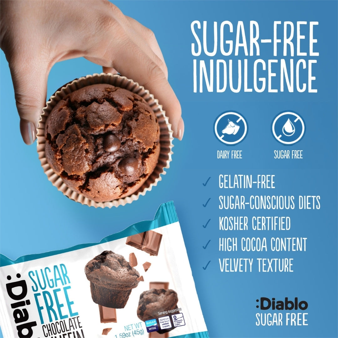 Sugar Free Chocolate Muffin (45g) Diablo Sugar Free