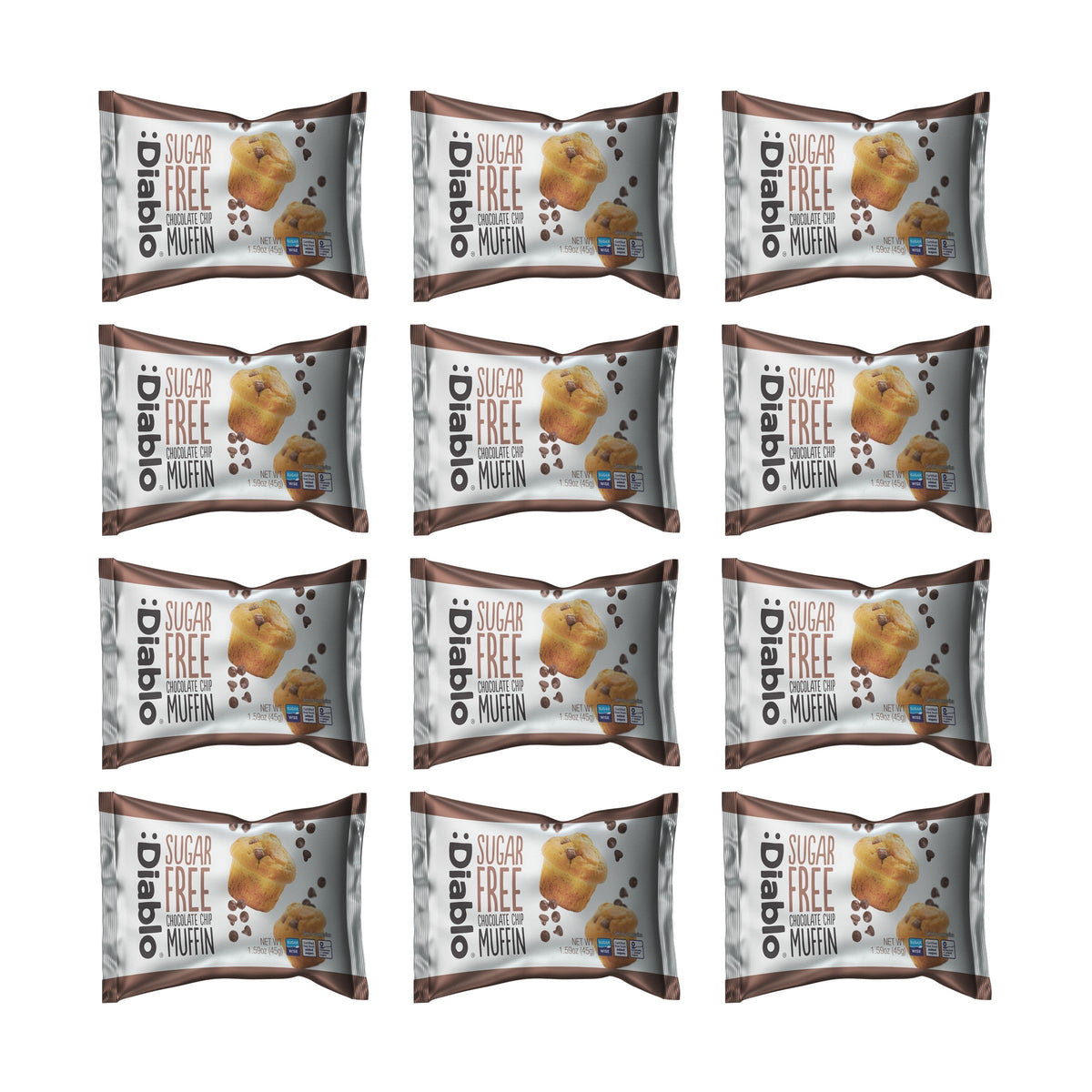 Sugar Free Chocolate Chip Muffin (45g) Diablo Sugar Free