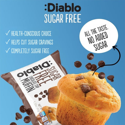 Sugar Free Chocolate Chip Muffin (45g) Diablo Sugar Free