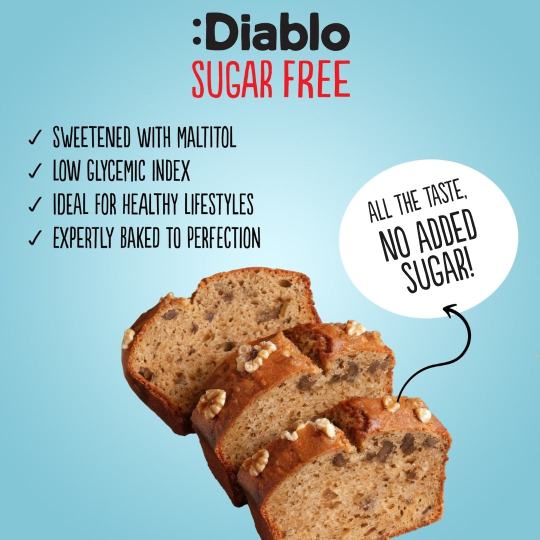 No Added Sugar Cinnamon & Walnut Cake (200g) Diablo Sugar Free