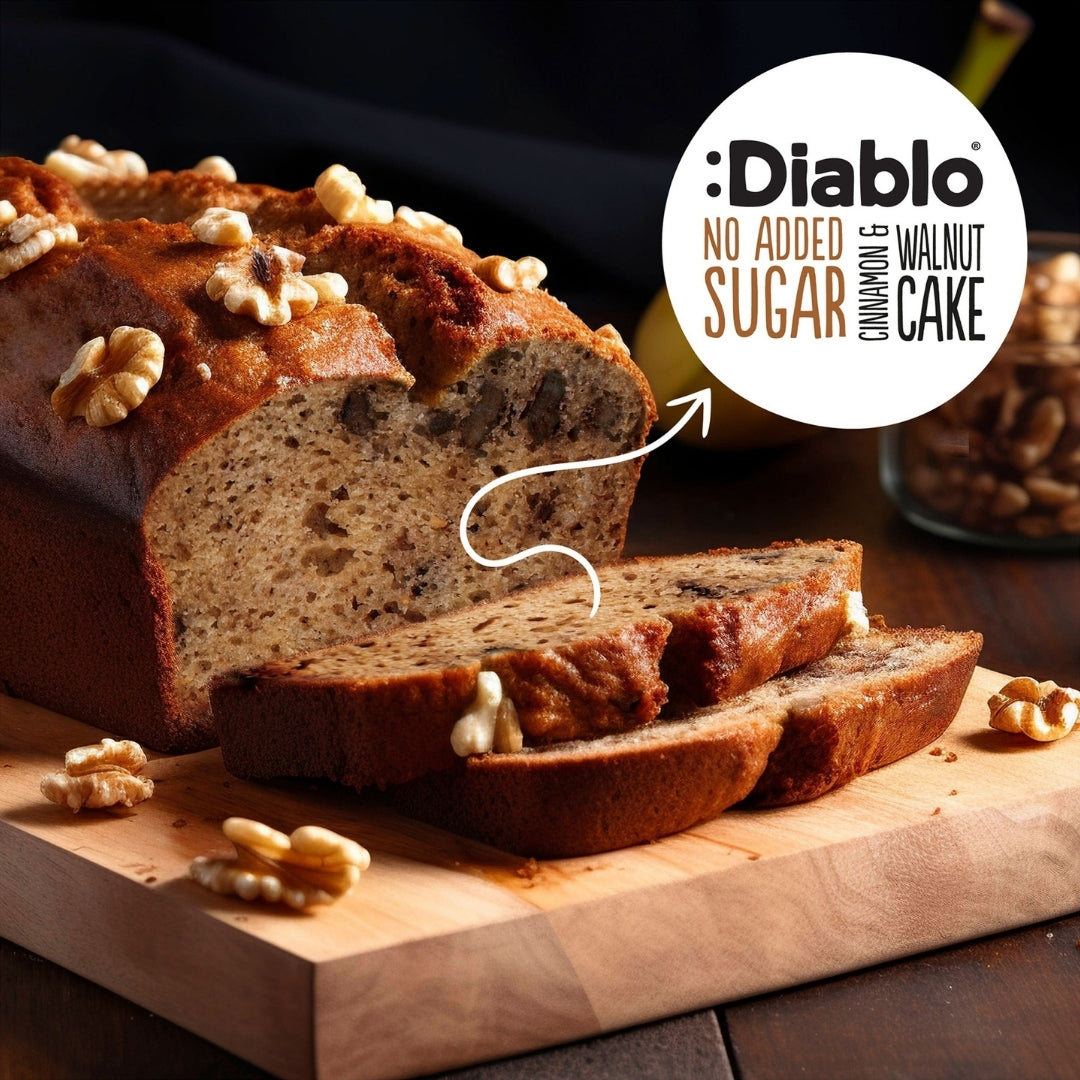 No Added Sugar Cinnamon & Walnut Cake (200g) Diablo Sugar Free
