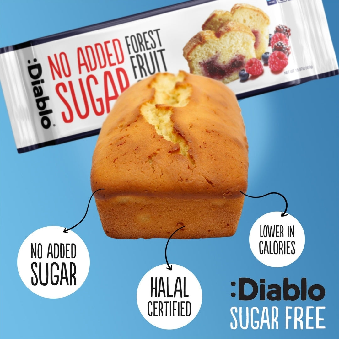 No Added Sugar Forest Fruit Cake (450g) Diablo Sugar Free