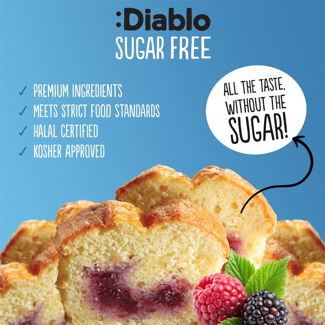 No Added Sugar Forest Fruit Cake (450g) Diablo Sugar Free