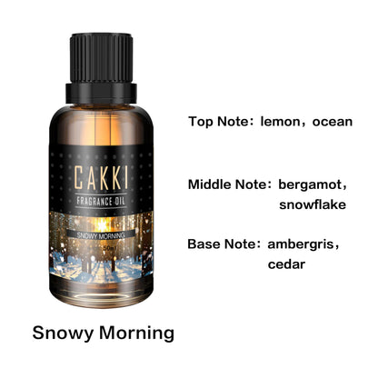 Snowy Morning Essential Oils for Diffusers – 50ml CAKKI Fragrance Oils for Candle & Soap Making