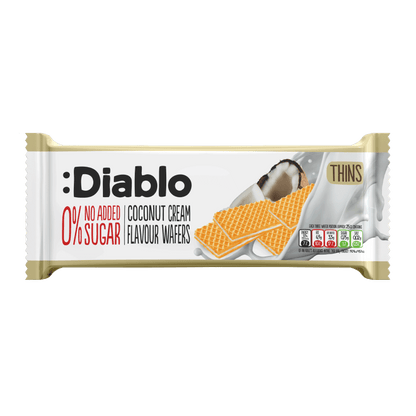 No Added Sugar Coconut Cream Flavoured Wafer (150g) Diablo Sugar Free