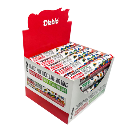 No Added Sugar Coated Milk Chocolate Buttons (22g) Diablo Sugar Free