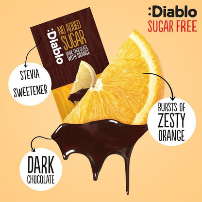 No Added Sugar Dark Chocolate with Orange Diablo Sugar Free