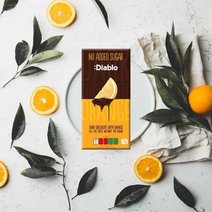 No Added Sugar Dark Chocolate with Orange Diablo Sugar Free