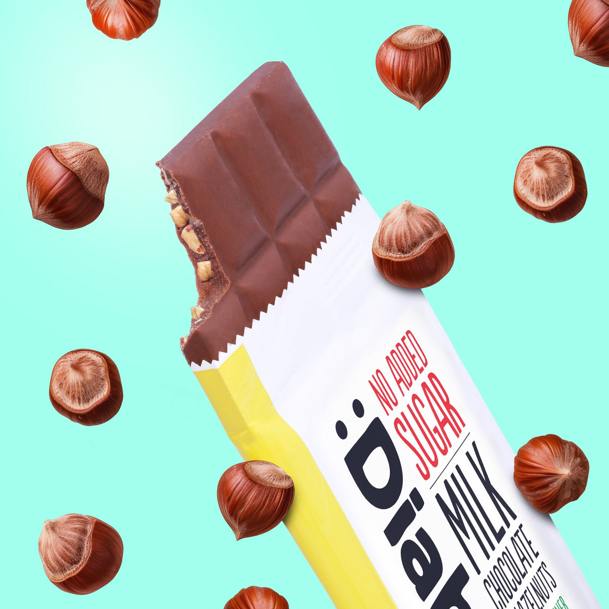 Diablo Stevia Milk Chocolate with Hazelnuts (75g) Diablo Sugar Free