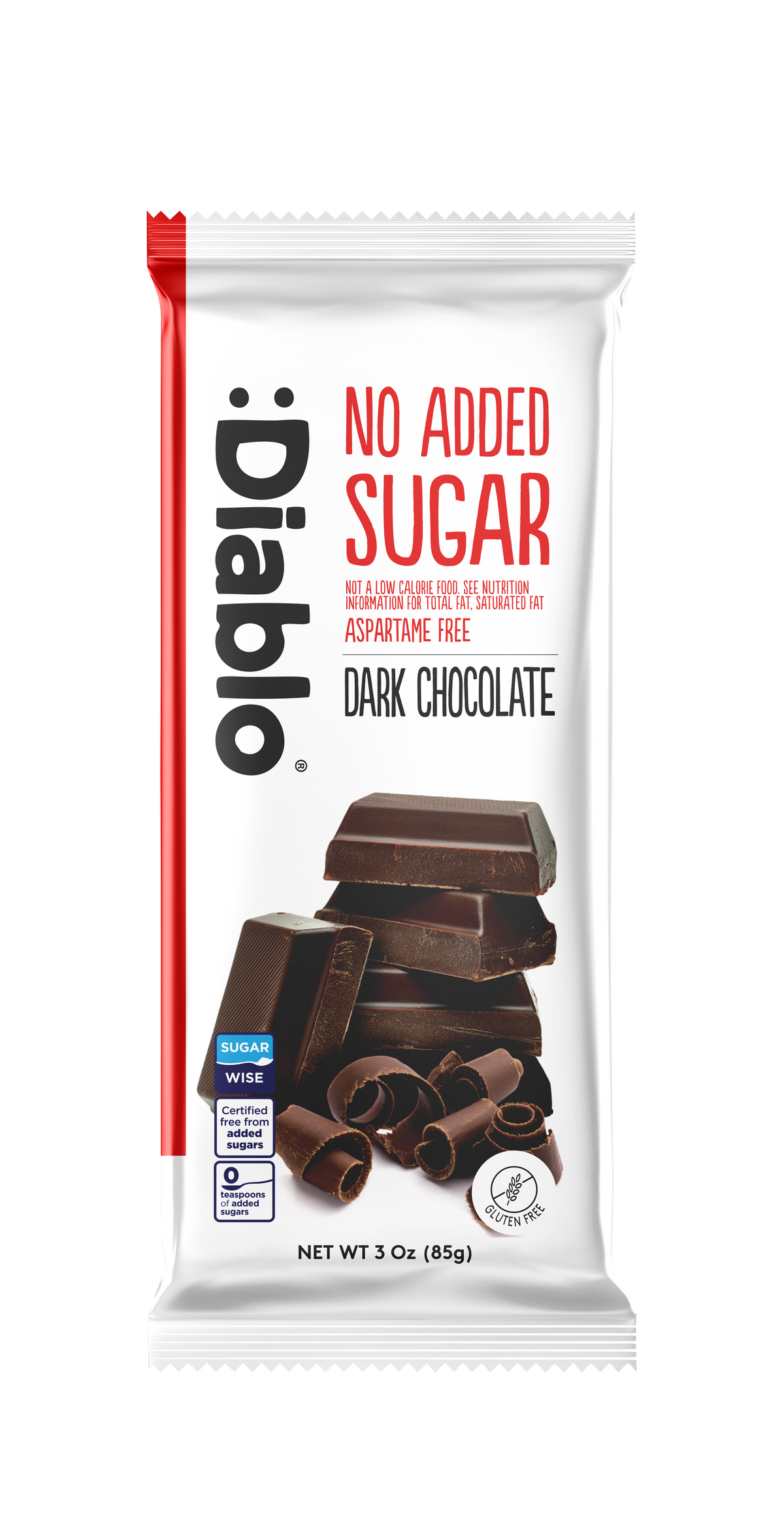 No Added Sugar Dark Chocolate Bar Maltitol (85g) Diablo Sugar Free