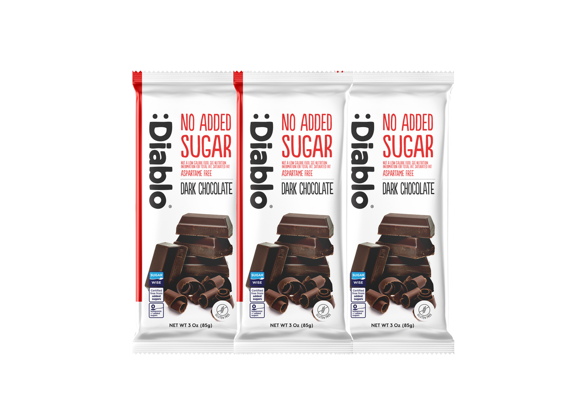 No Added Sugar Dark Chocolate Bar Maltitol (85g) Diablo Sugar Free